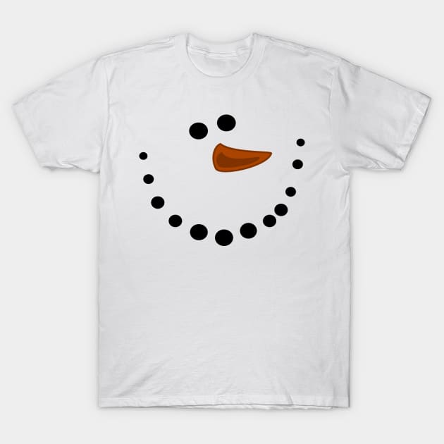 Smiling Snowman T-Shirt by Robyn's T shop